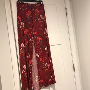 Express Floral Maxi Skirt